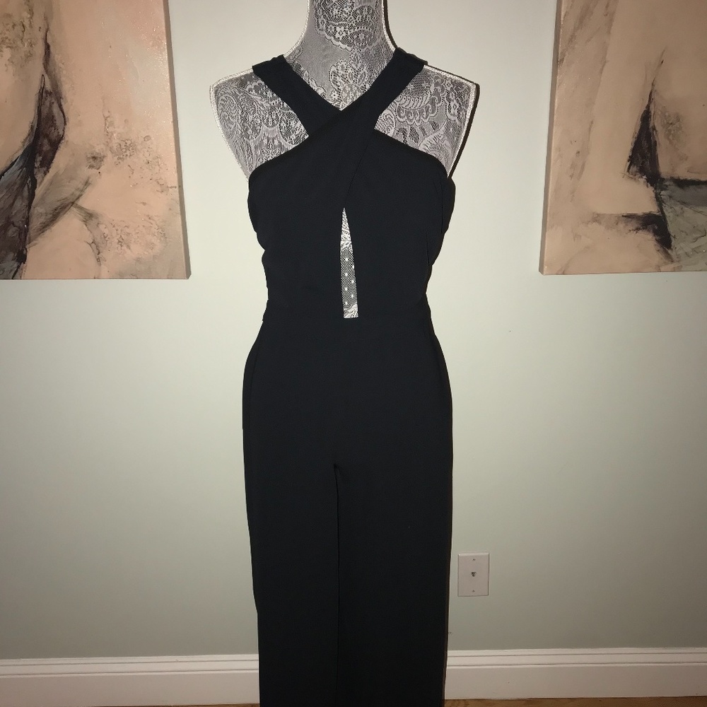 JSimps Wide Leg Black Jumpsuit